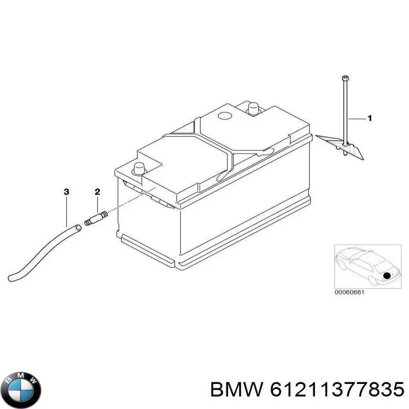 Compre 61211377835 BMW Bateria recarregável (PILHA)