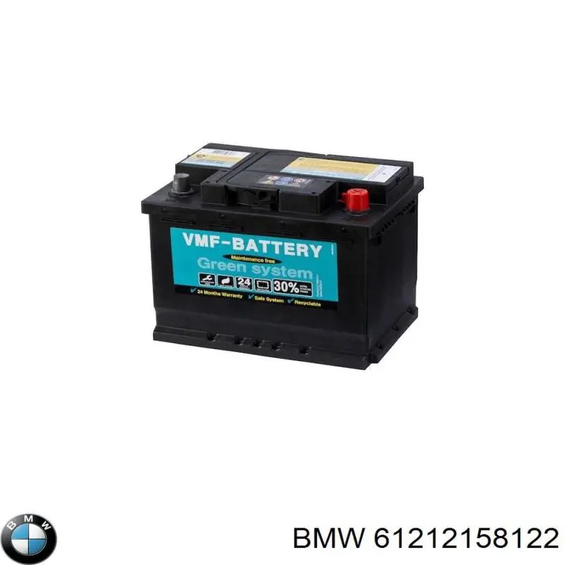 Compre 61212158122 BMW Bateria recarregável (PILHA)