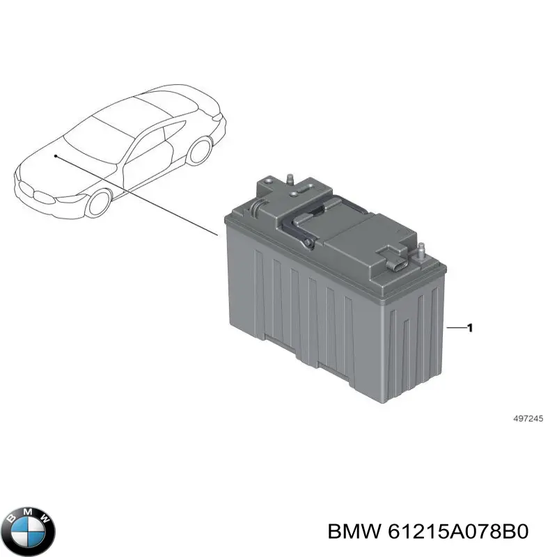61215A38DE7 BMW Bateria recarregável (PILHA)