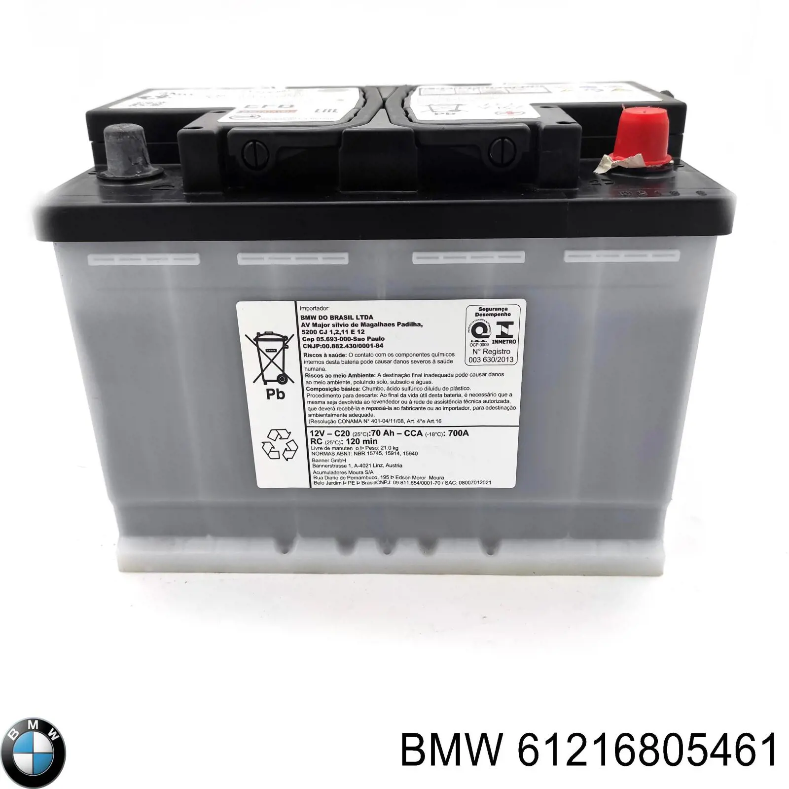Compre 61216805461 BMW Bateria recarregável (PILHA)