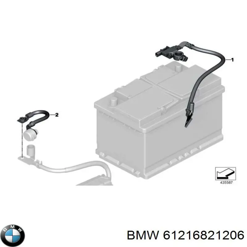 Cabo de terra de bateria recarregável (PILHA) BMW 61216821206 preço, a partir de 112,56 USD