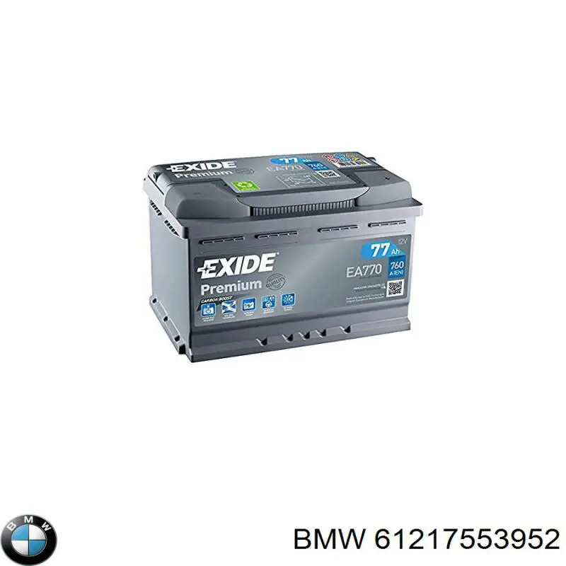 61217553952 BMW Bateria recarregável (PILHA)