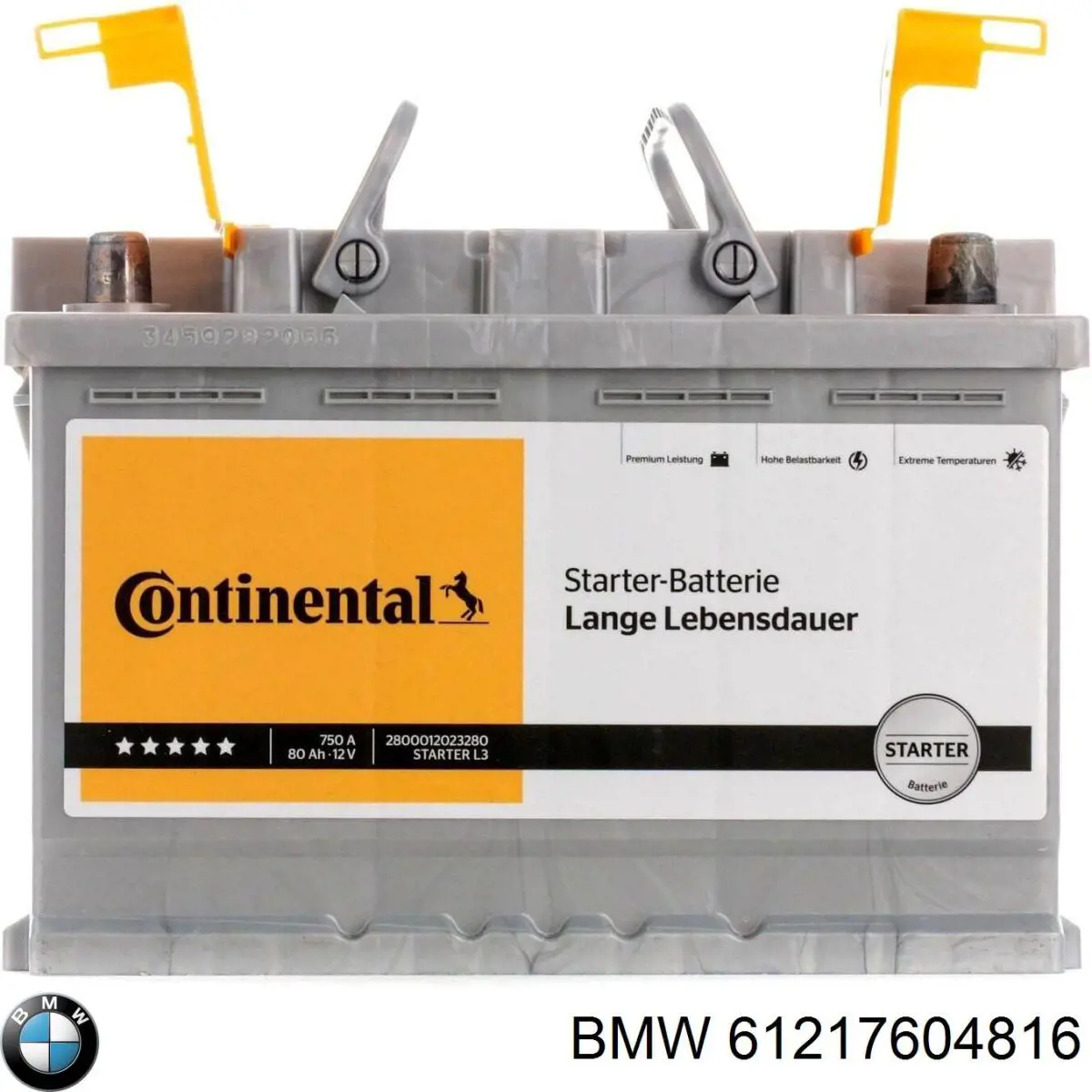 Compre 61217604816 BMW Bateria recarregável (PILHA)