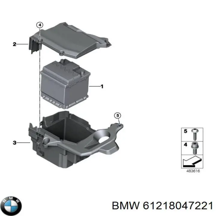 Compre 61218047221 BMW Bateria recarregável (PILHA)