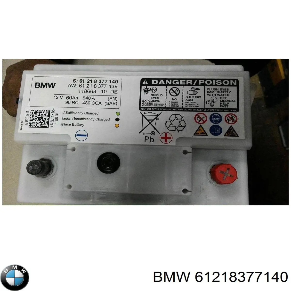 61218377140 BMW Bateria recarregável (PILHA)