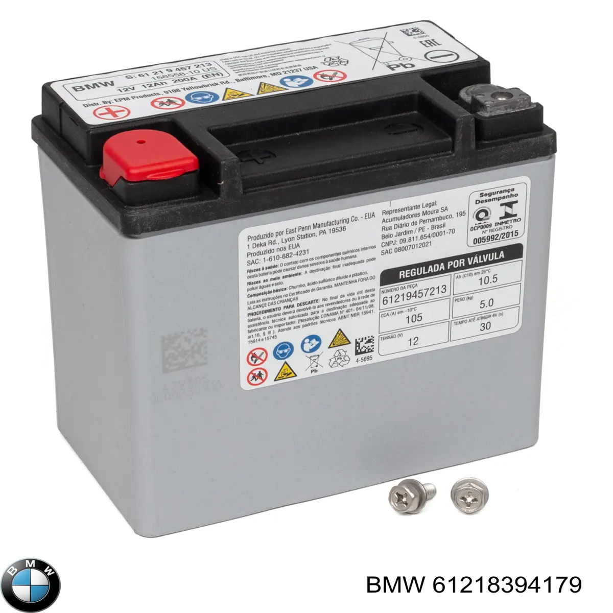 61218394179 BMW Bateria recarregável (PILHA)