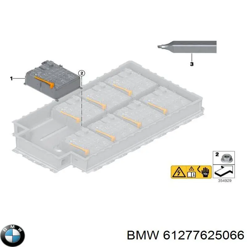 61277625066 BMW Módulo de bateria recarregável de carro elétrico