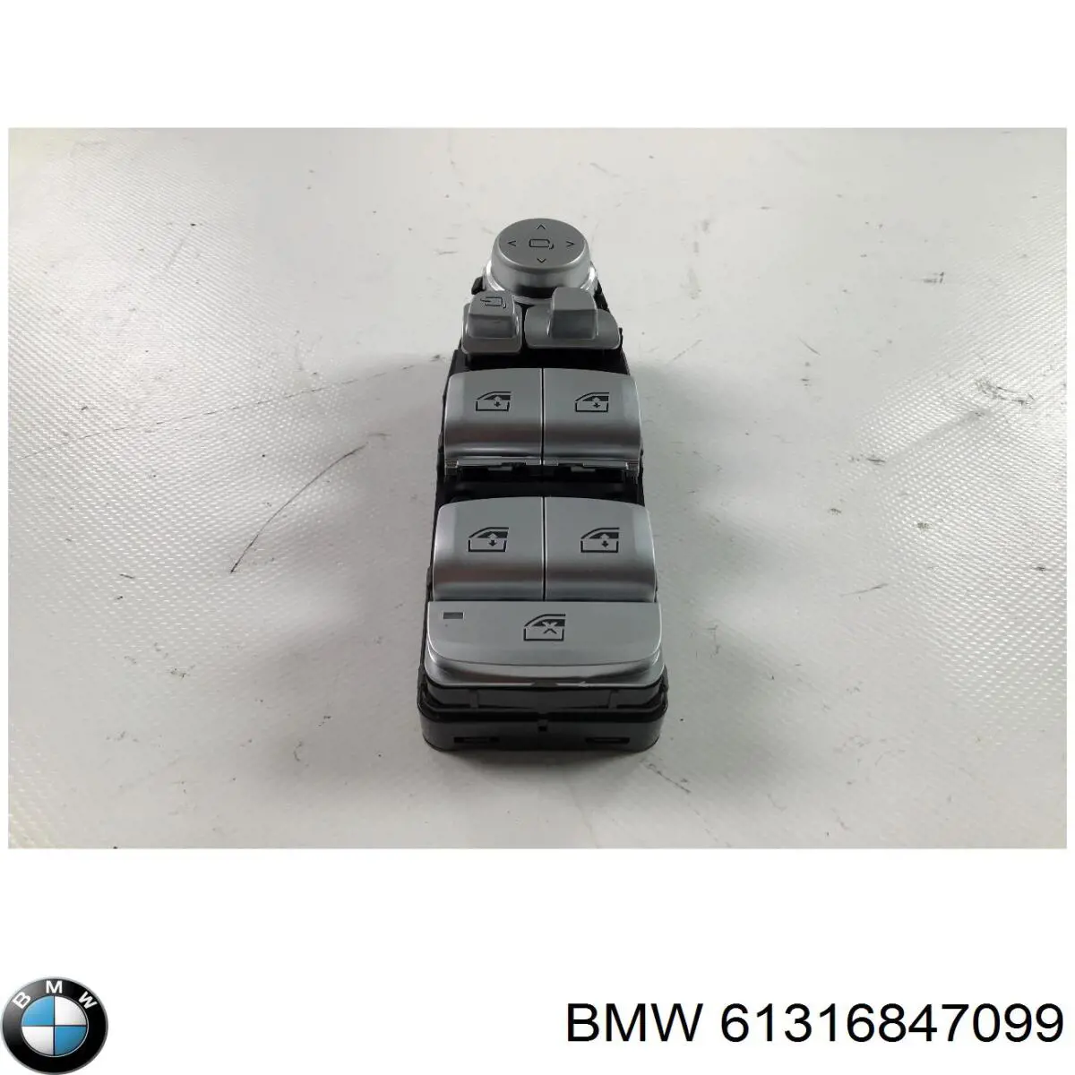 Compre 61316847099 BMW Unidade de botões dianteira esquerda de controlo de elevador de vidro