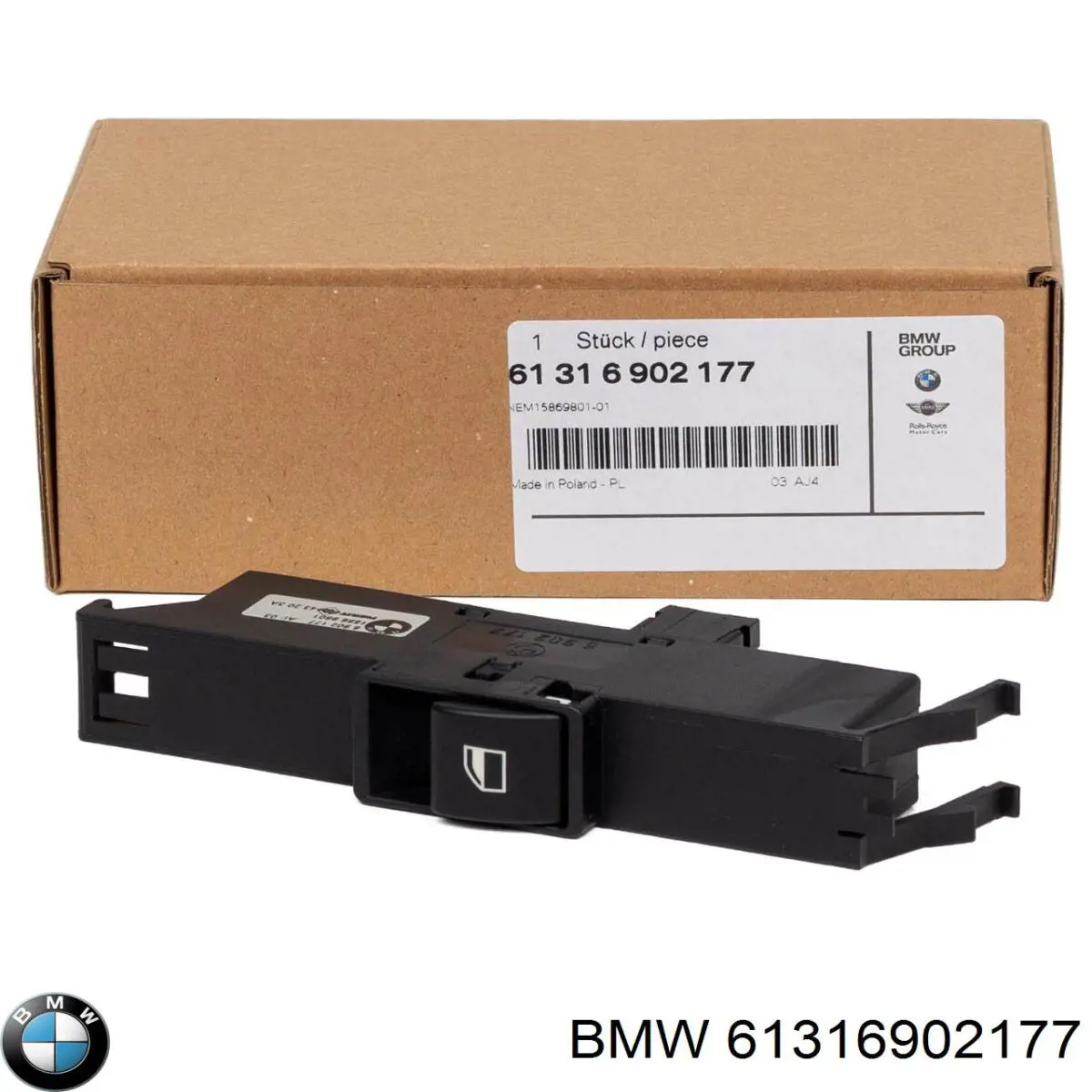 Botão dianteiro esquerdo de ativação de motor de acionamento de vidro BMW 6902177 preço, a partir de 45,97 USD
