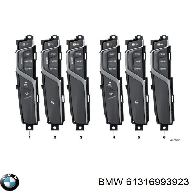 Bloco de botões do console central BMW 61316993923 preço, a partir de 109,15 USD