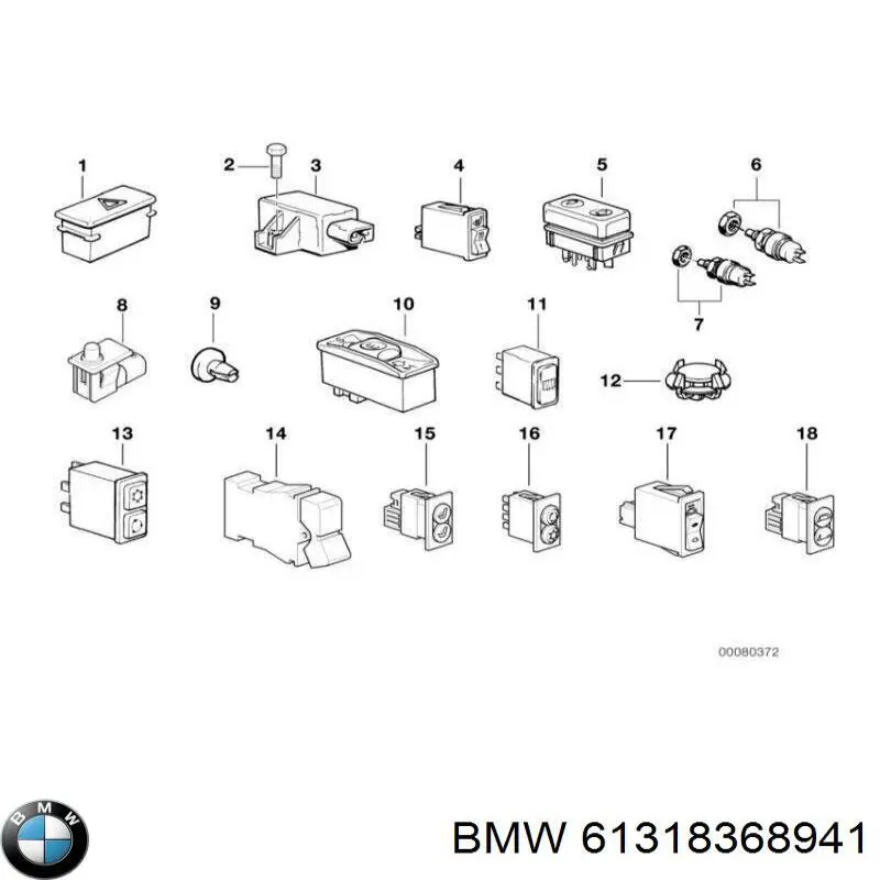  BMW 61318368941 preço, a partir de 30,70 USD