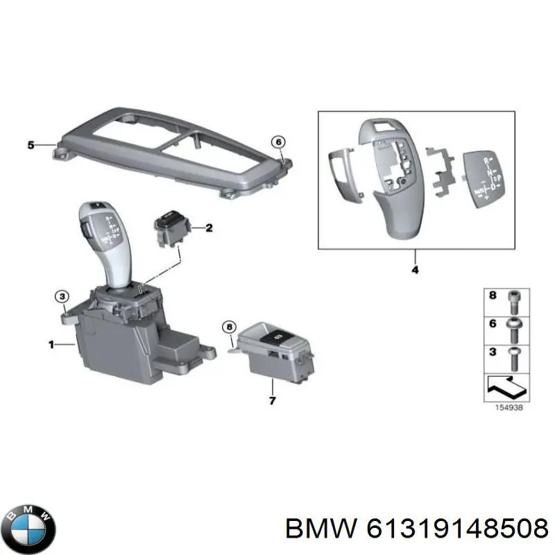 Tecla do freio de estacionamento eletromecânico BMW 61319148508 preço, a partir de 69,88 USD