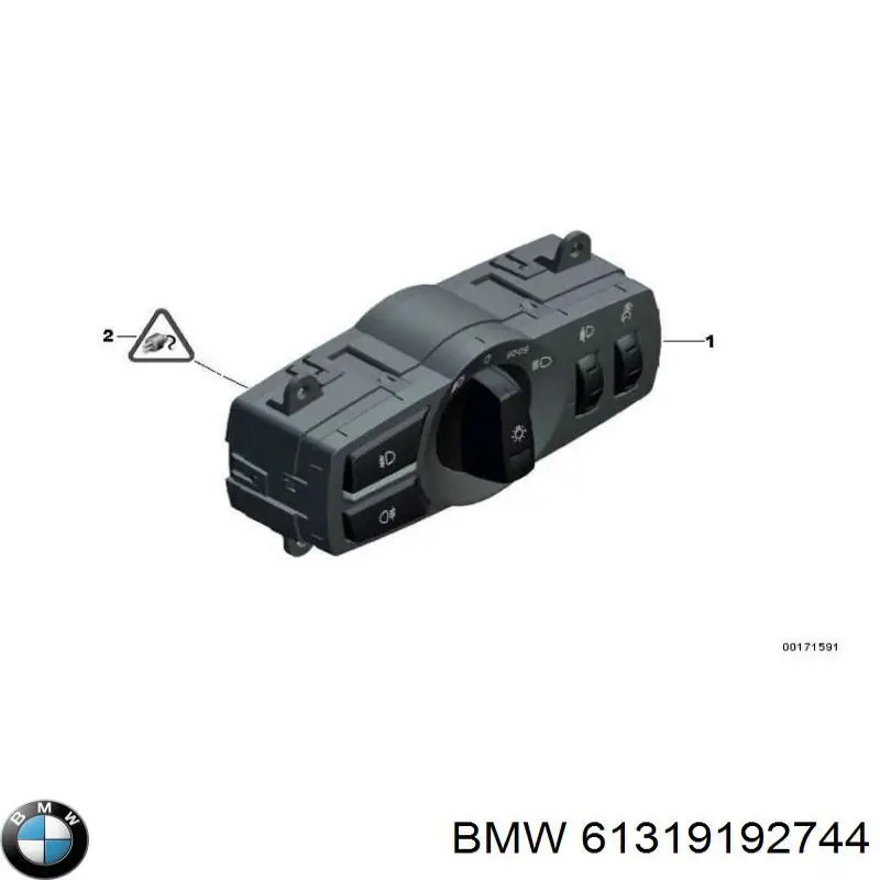 Comutador das luzes no "painel de instrumentos" BMW 61319192744 preço, a partir de 97,21 USD