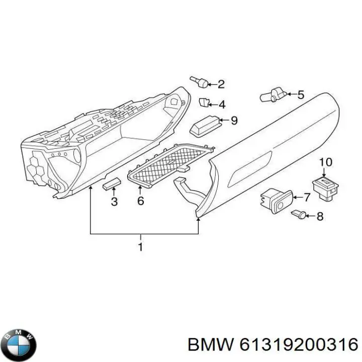Botão de salão de acionamento de tampa de porta-malas (de 3ª/5ª porta (de tampa de alcapão) BMW 61319200316 preço, a partir de 29,17 USD