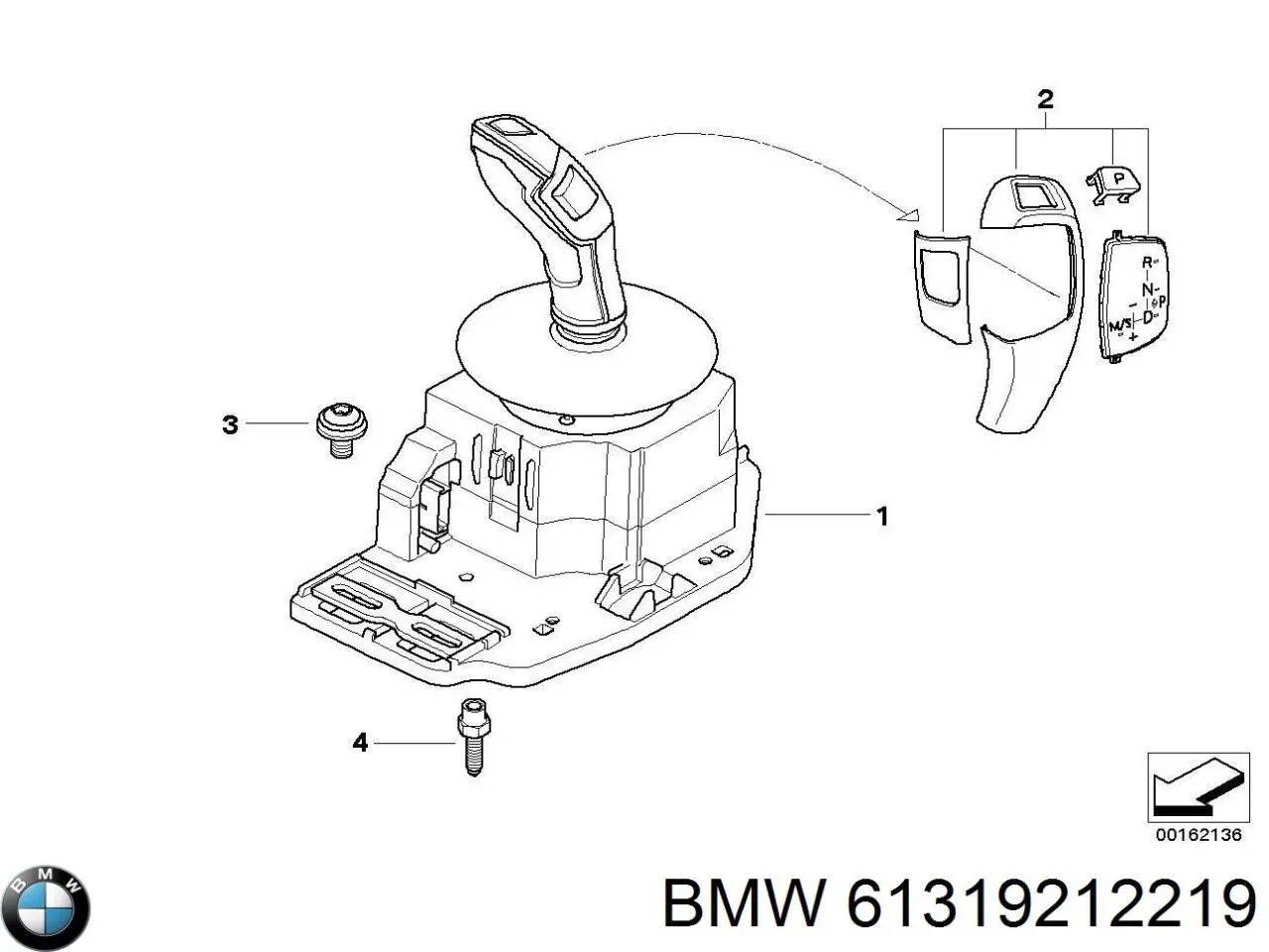 61319212219 BMW Mecanismo de mudança (ligação)