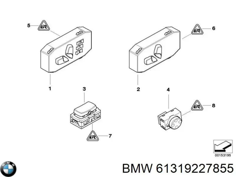  BMW 61319227855 preço, a partir de 108,04 USD