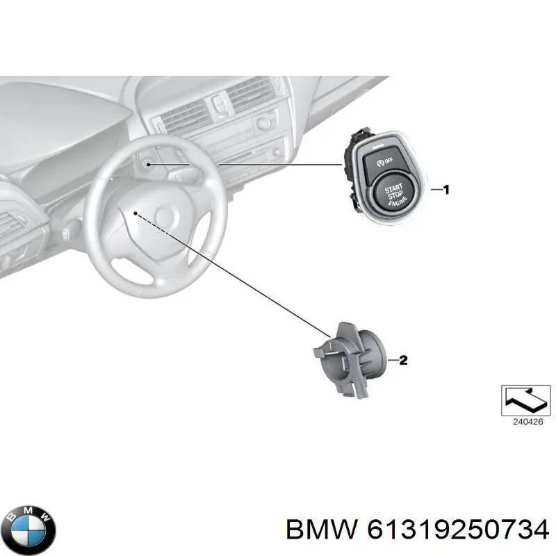 Botão de arranco de motor BMW 61319250734 preço, a partir de 44,34 USD