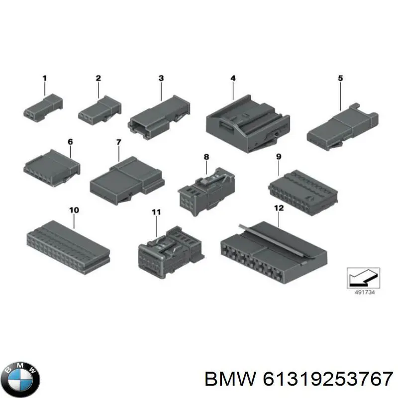 Comutador instalado na coluna da direção, montado BMW 61319253767 preço, a partir de 158,29 USD