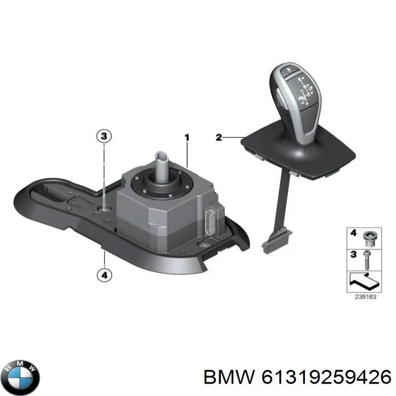 61319259426 BMW Mecanismo de seleção (de mudança) de velocidades