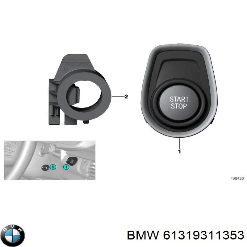 Antena (anel) de imobilizador BMW 61319311353 preço, a partir de 56,18 USD