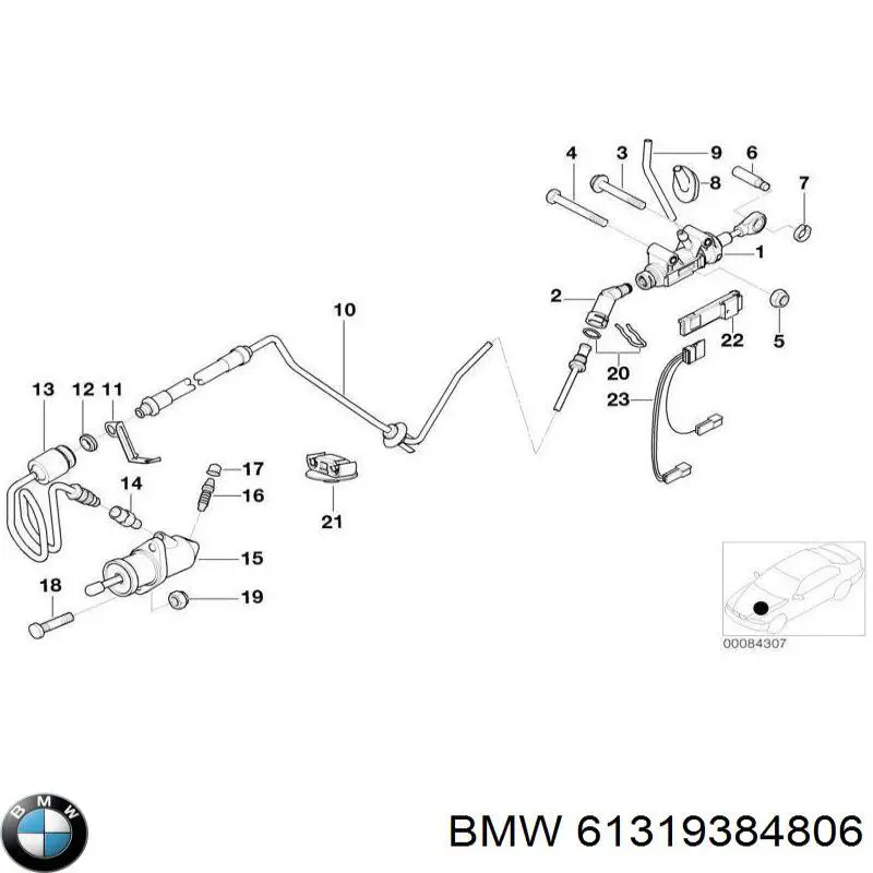 Botão de ativação de aquecimento do assento 9163293 BMW