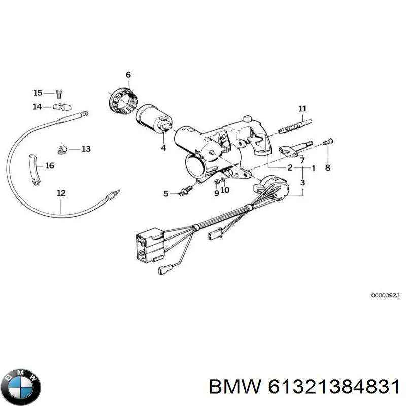 Grupo de contato de fecho de ignição BMW 61321384831 preço, a partir de 250,50 USD