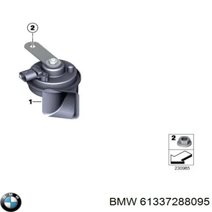 61337288095 BMW Sinal sonoro (cláxon)