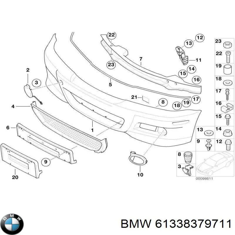 Compre 61338379711 BMW Sinal sonoro (cláxon)