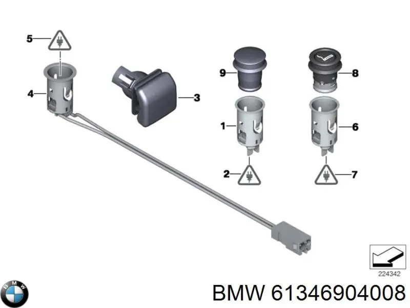Compre 61346843098 BMW 