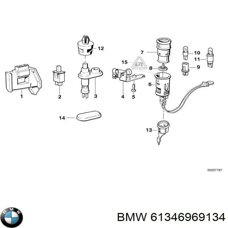 Acendedor de cigarros 7006136 Autotechteile