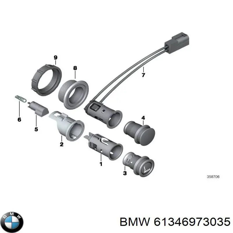  BMW 61346973035 preço, a partir de 10,13 USD