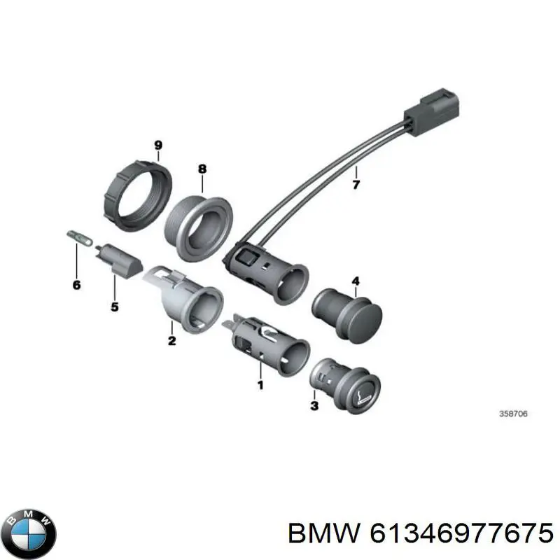  BMW 61346977675 preço, a partir de 65,68 USD