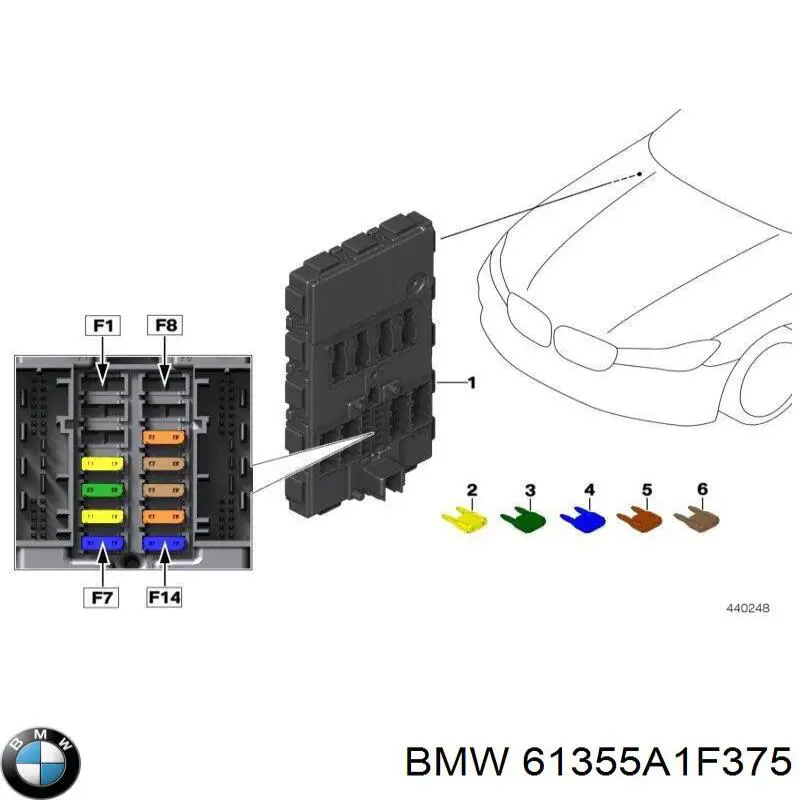 61355A2F299 BMW 