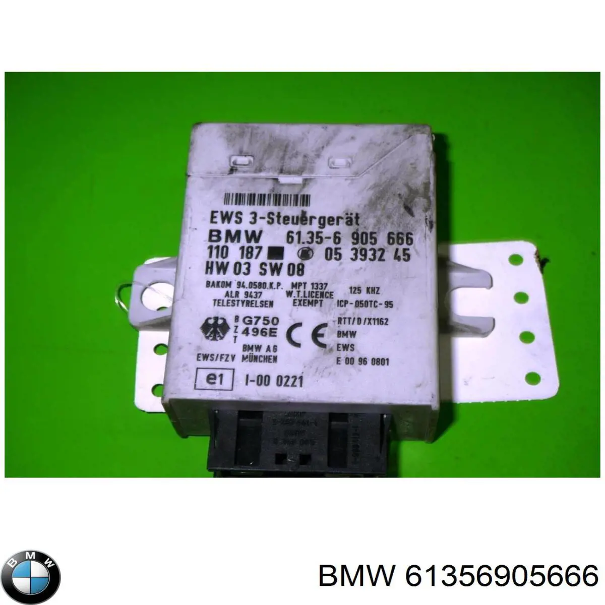 61356905666 BMW Módulo de direção (Centralina eletrônica) de imobilizador