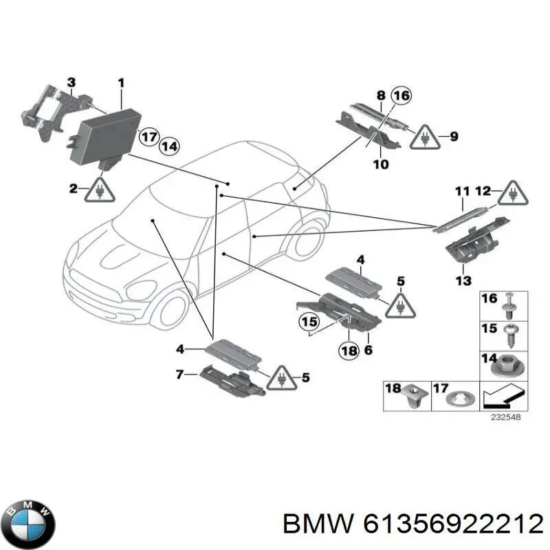 6922212 BMW Antena