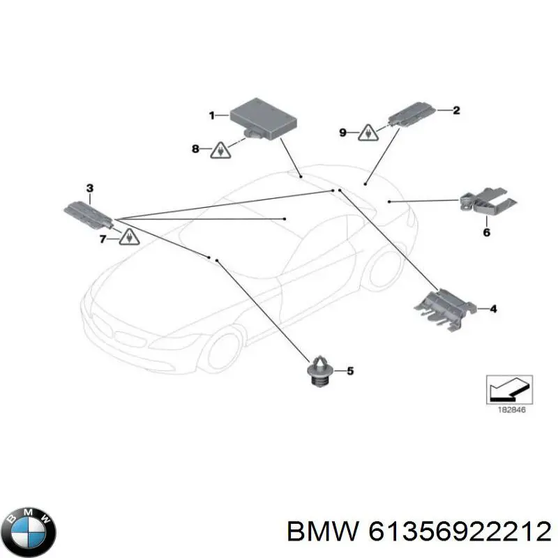 Antena 6922212 BMW