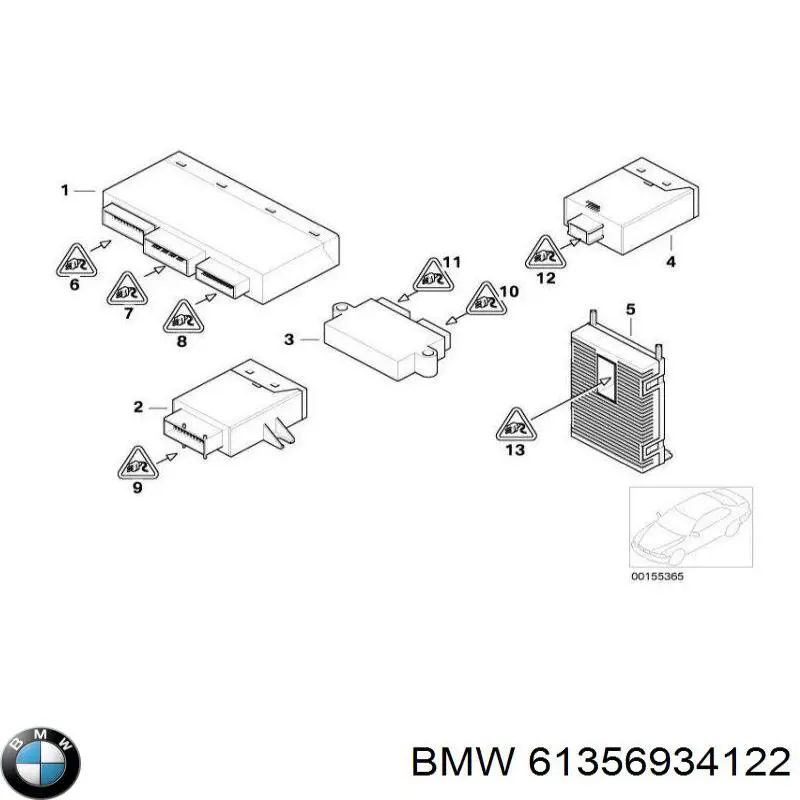 Compre 6934122 BMW Módulo de direção (Centralina eletrônica) de iluminação adativa