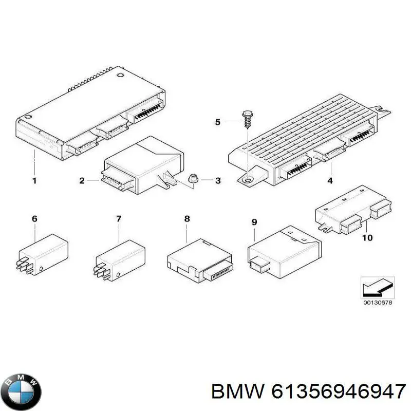 Compre 61356946947 BMW Unidade de conforto