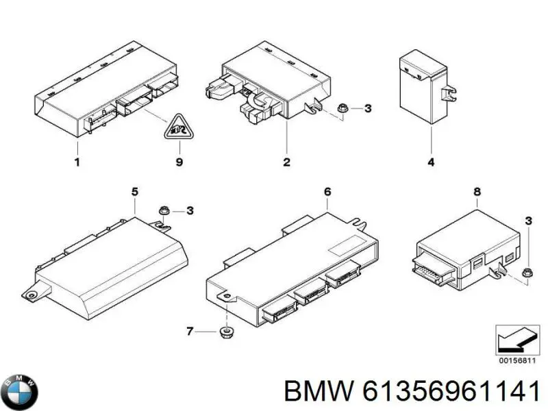 61356961141 BMW Módulo "Interface de diagnóstico"