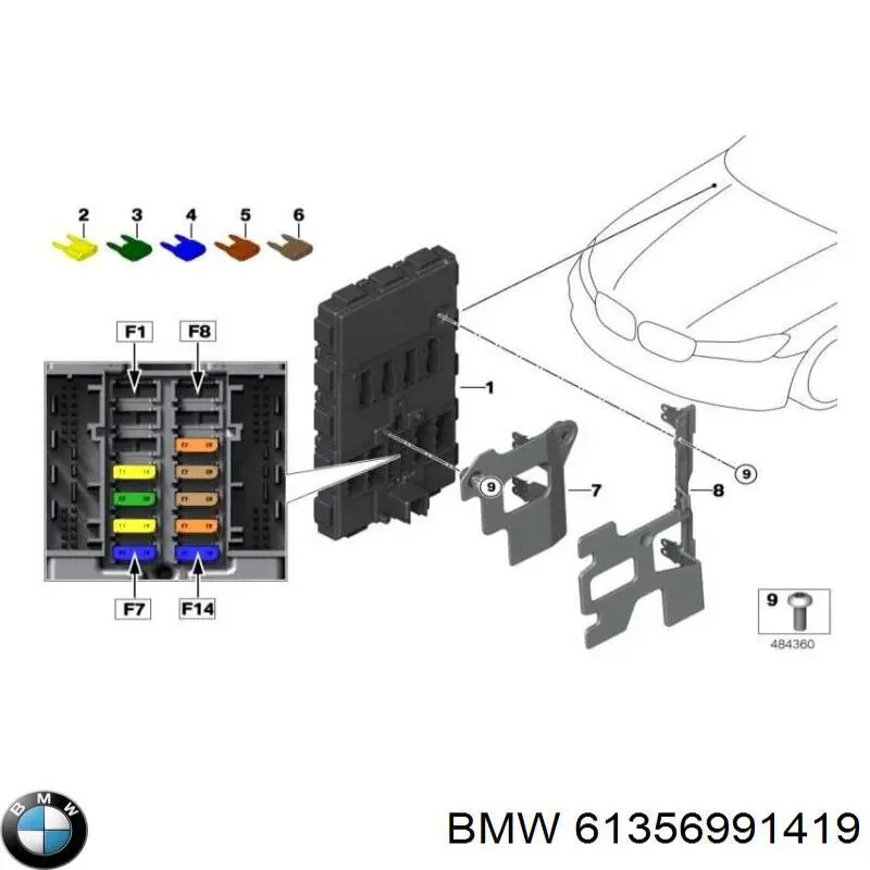  BMW 61355A2F299 preço, a partir de 1040,01 USD