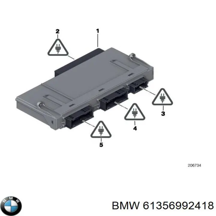 61359345324 BMW Unidade de controlo do fecho central