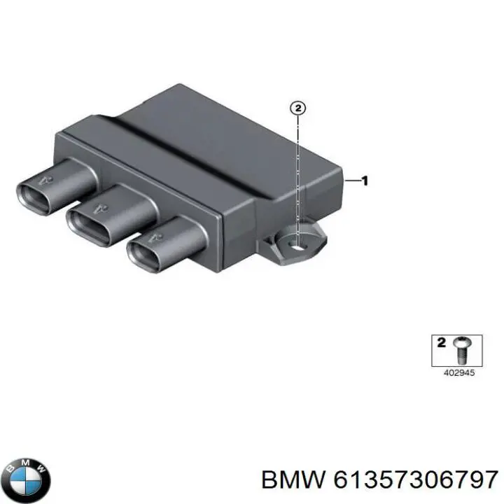 Compre 61357367722 BMW Sensor de abertura de tampa de porta-malas/da porta traseira (de tampa de alcapão)