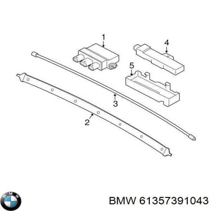 61357391043 BMW Sensor de abertura de tampa de porta-malas/da porta traseira (de tampa de alcapão)