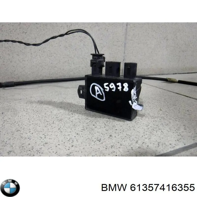 Compre 61357416355 BMW Módulo de direção (Centralina eletrônica) de abertura de tampa de porta-malas (de 3ª/5ª porta traseira)