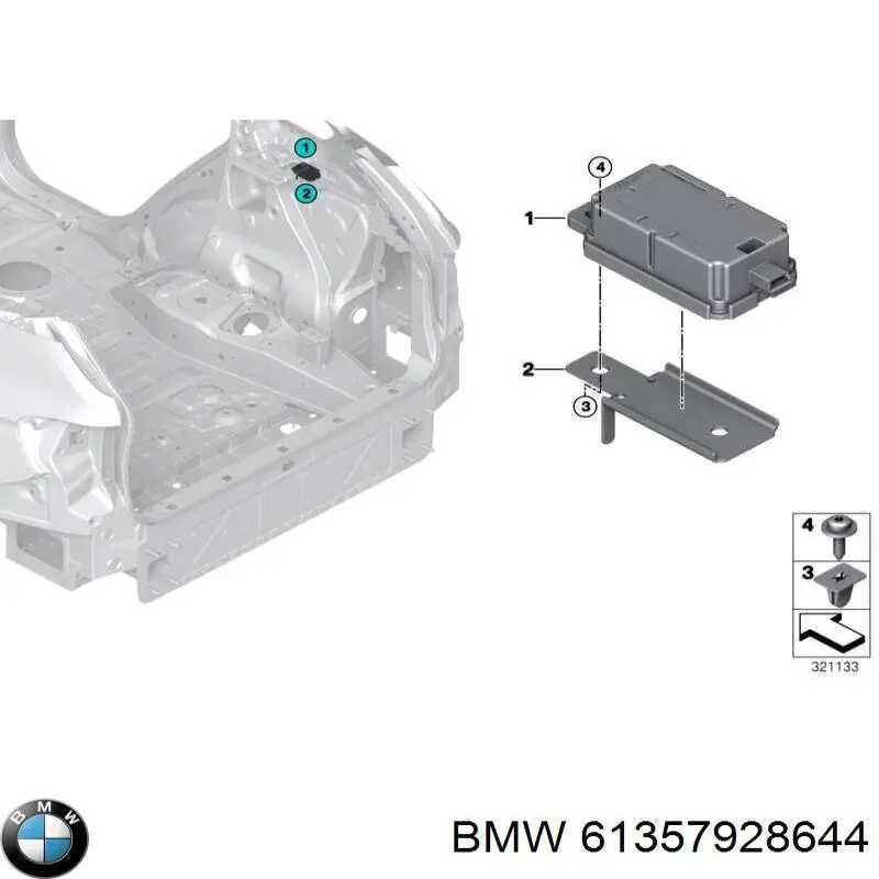 Compre 61357928663 BMW 