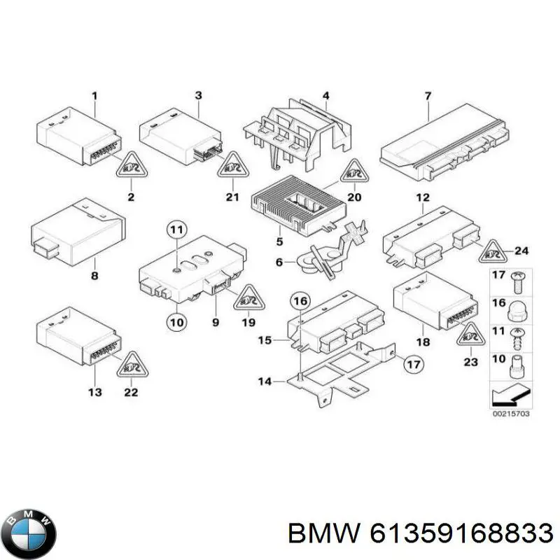 61359168833 BMW Unidade de conforto
