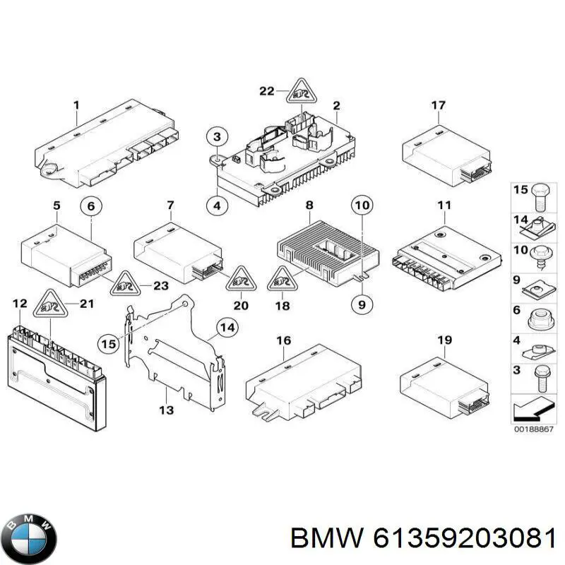 Módulo de direção (Centralina eletrônica) de controlo de integridade de lâmpadas BMW 9192641 preço, a partir de 86,83 USD