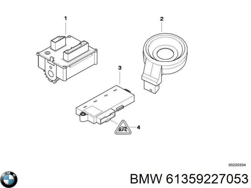 61359227053 BMW Unidade de conforto