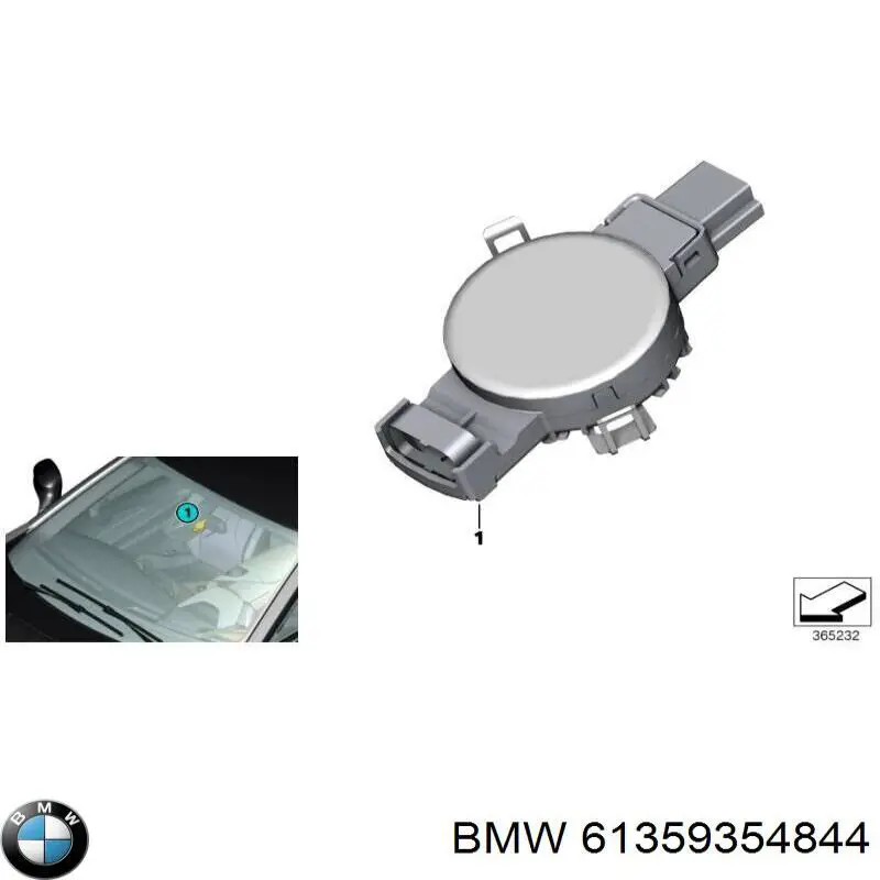 Compre 9873610 BMW Sensor de chuva