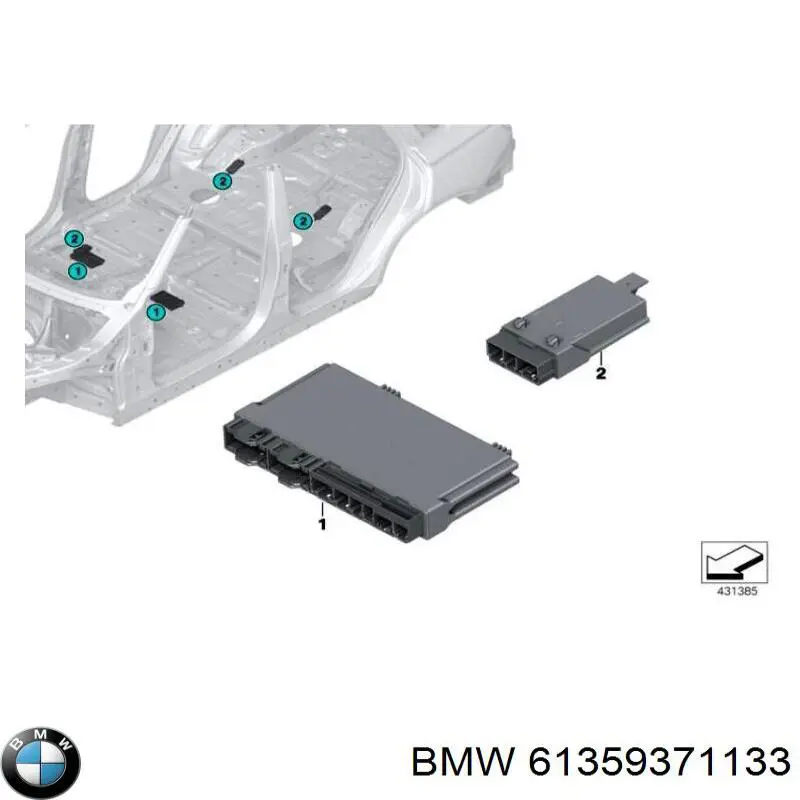 Módulo de controle do assento dianteiro BMW 61359459684 preço, a partir de 300,66 USD